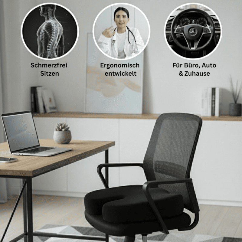 OrthoSeat – orthopädische Sitzkissen für Schmerzfreies Sitzen