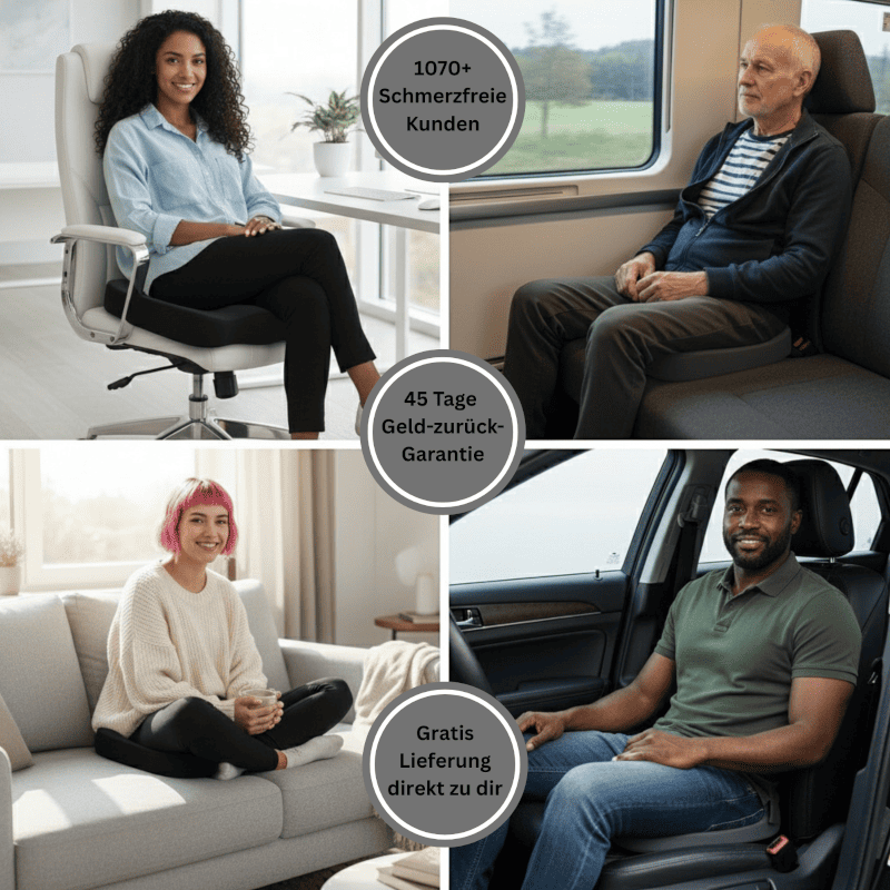 OrthoSeat – orthopädische Sitzkissen für Schmerzfreies Sitzen